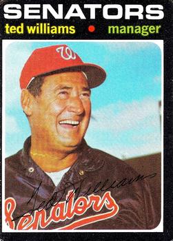 1971 O-Pee-Chee #380 Ted Williams Front