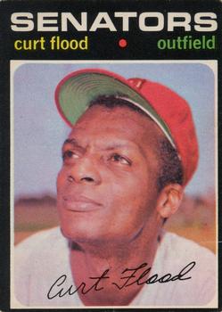 1971 O-Pee-Chee #535 Curt Flood Front
