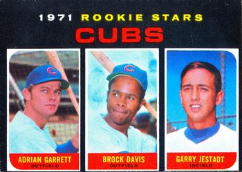 1971 O-Pee-Chee #576 Cubs 1971 Rookie Stars (Adrian Garrett / Brock Davis / Garry Jestadt) Front