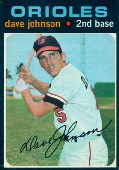 1971 O-Pee-Chee #595 Dave Johnson Front