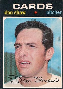 1971 O-Pee-Chee #654 Don Shaw Front