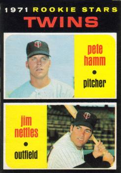 1971 O-Pee-Chee #74 Twins 1971 Rookie Stars (Pete Hamm / Jim Nettles) Front