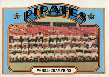 1972 O-Pee-Chee #1 World Champions (Pittsburgh Pirates) Front