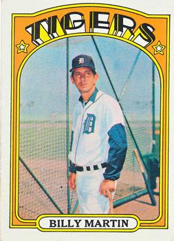 1972 O-Pee-Chee #33 Billy Martin Front
