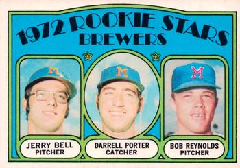 1972 O-Pee-Chee #162 Brewers 1972 Rookie Stars (Jerry Bell / Darrell Porter / Bob Reynolds) Front