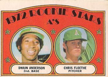1972 O-Pee-Chee #268 A's 1972 Rookie Stars (Dwain Anderson / Chris Floethe) Front