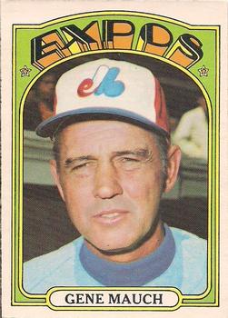 1972 O-Pee-Chee #276 Gene Mauch Front