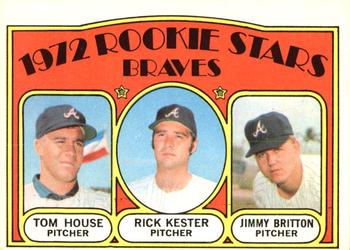 1972 O-Pee-Chee #351 Braves 1972 Rookie Stars (Tom House / Rick Kester / Jimmy Britton) Front