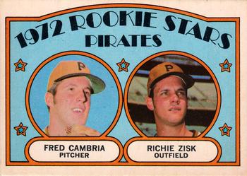 1972 O-Pee-Chee #392 Pirates 1972 Rookie Stars (Fred Cambria / Richie Zisk) Front