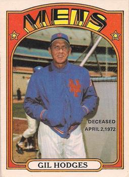 1972 O-Pee-Chee #465 Gil Hodges Front