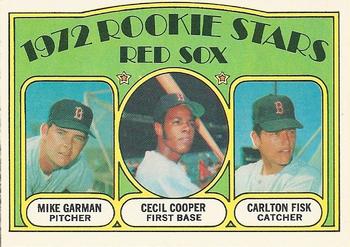 1972 O-Pee-Chee #79 Red Sox 1972 Rookie Stars (Mike Garman / Cecil Cooper / Carlton Fisk) Front