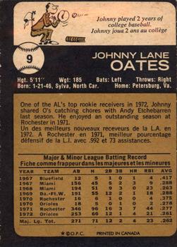 1973 O-Pee-Chee #9 Johnny Oates Back