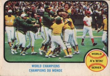 1973 O-Pee-Chee #210 World Champions Front