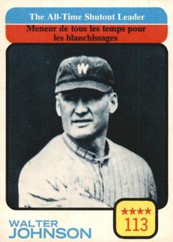 1973 O-Pee-Chee #476 The All-Time Shutout Leader - Walter Johnson Front