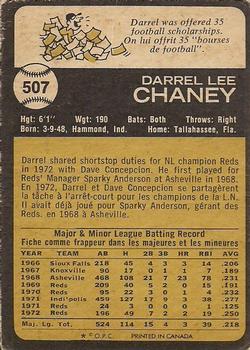 1973 O-Pee-Chee #507 Darrel Chaney Back