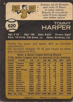 1973 O-Pee-Chee #620 Tommy Harper Back