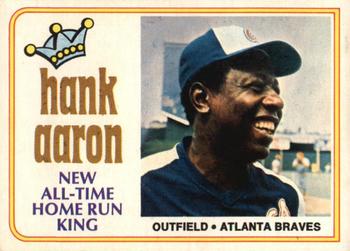 1974 O-Pee-Chee #1 Hank Aaron - New All-Time Home Run King Front