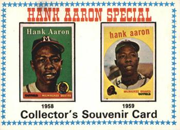 1974 O-Pee-Chee #3 Hank Aaron Special 1958-1959 Front