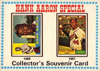 1974 O-Pee-Chee #4 Hank Aaron Special 1960-1961 Front