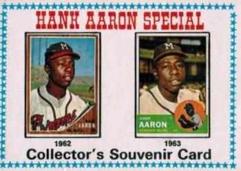 1974 O-Pee-Chee #5 Hank Aaron Special 1962-1963 Front