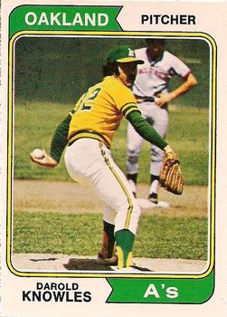 1974 O-Pee-Chee #57 Darold Knowles Front