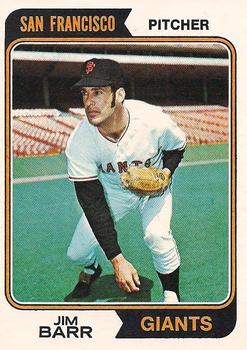 1974 O-Pee-Chee #233 Jim Barr Front