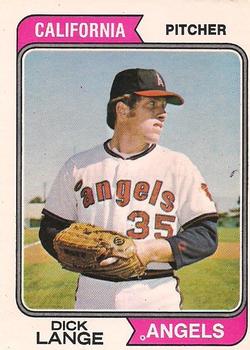 1974 O-Pee-Chee #429 Dick Lange Front