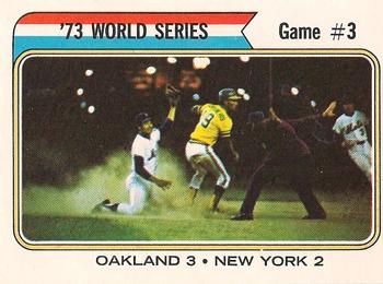 1974 O-Pee-Chee #474 '73 World Series Game #3 Front