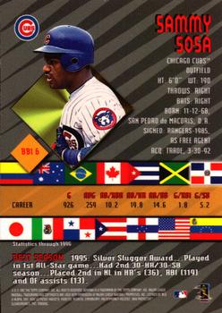1997 Bowman - International Best #BBI 6 Sammy Sosa Back