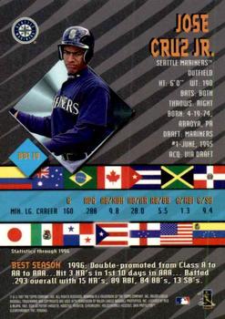 1997 Bowman - International Best #BBI 19 Jose Cruz Jr. Back