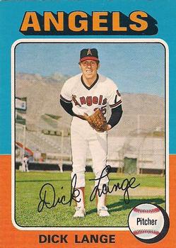 1975 O-Pee-Chee #114 Dick Lange Front