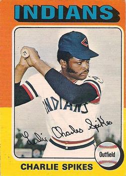 1975 O-Pee-Chee #135 Charlie Spikes Front