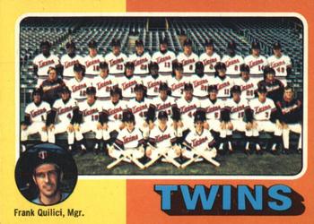 1975 O-Pee-Chee #443 Minnesota Twins / Frank Quilici Front