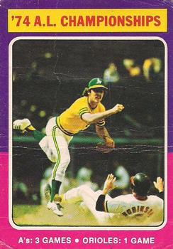 1975 O-Pee-Chee #459 '74 A.L. Championships Front