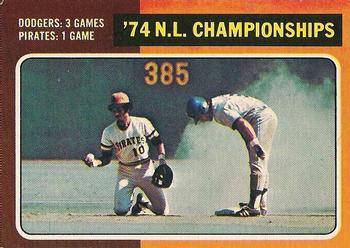 1975 O-Pee-Chee #460 '74 N.L. Championships Front