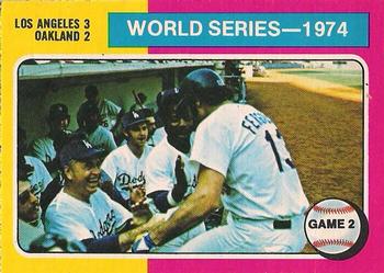 1975 O-Pee-Chee #462 1974 World Series Game 2 Front