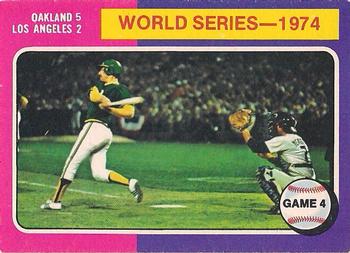 1975 O-Pee-Chee #464 1974 World Series Game 4 Front