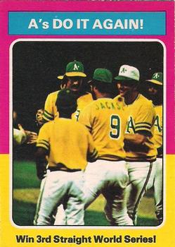 1975 O-Pee-Chee #466 A's Do It Again! Front