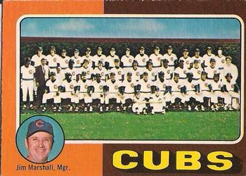 1975 O-Pee-Chee #638 Chicago Cubs / Jim Marshall Front