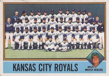1976 O-Pee-Chee #236 Kansas City Royals / Whitey Herzog Front