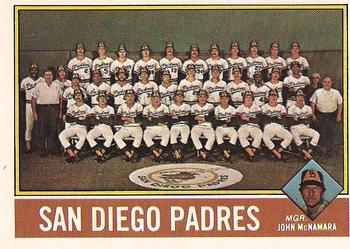 1976 O-Pee-Chee #331 San Diego Padres / John McNamara Front
