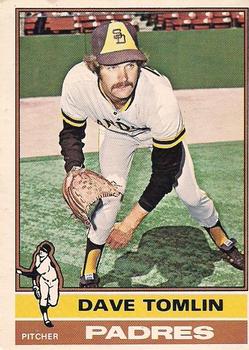 1976 O-Pee-Chee #398 Dave Tomlin Front
