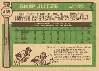 1976 O-Pee-Chee #489 Skip Jutze Back