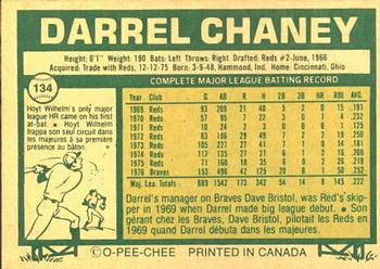 1977 O-Pee-Chee #134 Darrel Chaney Back