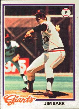 1978 O-Pee-Chee #19 Jim Barr Front