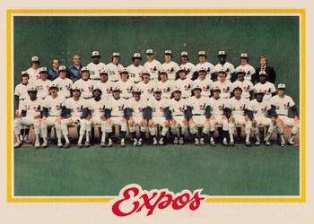 1978 O-Pee-Chee #207 Montreal Expos Front