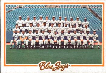 1978 O-Pee-Chee #58 Toronto Blue Jays Front