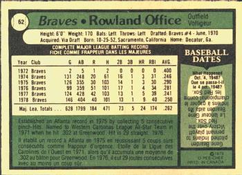 1976 Topps Baseball Card NM/MT # 256 Rowland Office