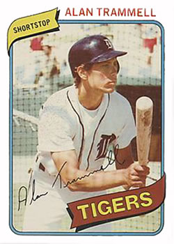 1980 O-Pee-Chee #123 Alan Trammell Front