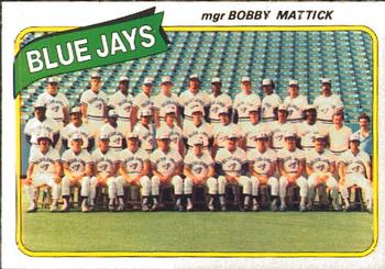 1980 O-Pee-Chee #300 Toronto Blue Jays / Bobby Mattick Front